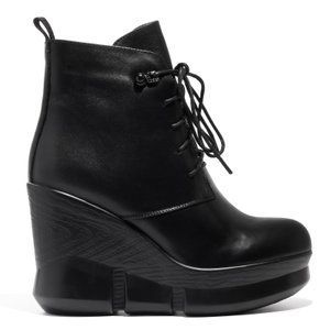 Черевики Erisses чорні натуральна шкіра, арт.495, 34, 222